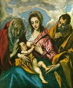 virgin with santa ines and santa tecla El Greco